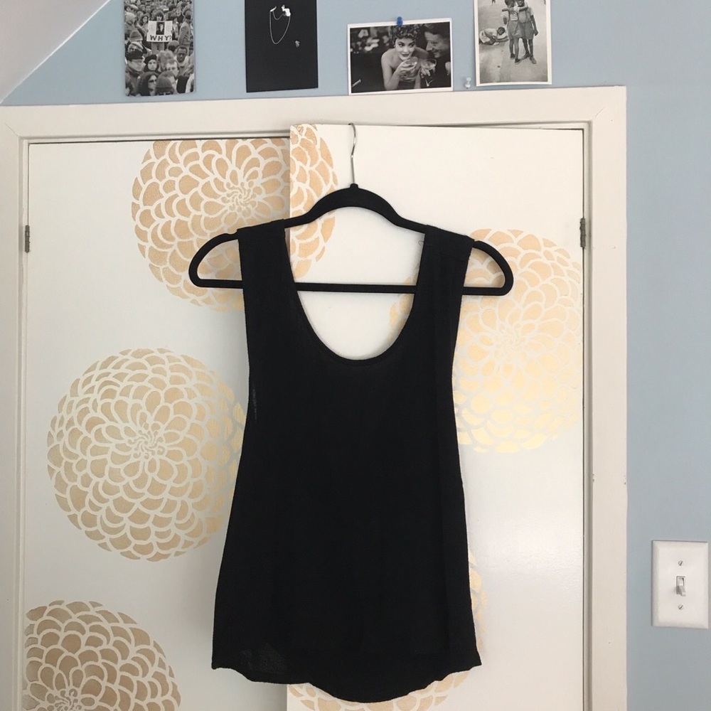 Black Cross Back Tank
